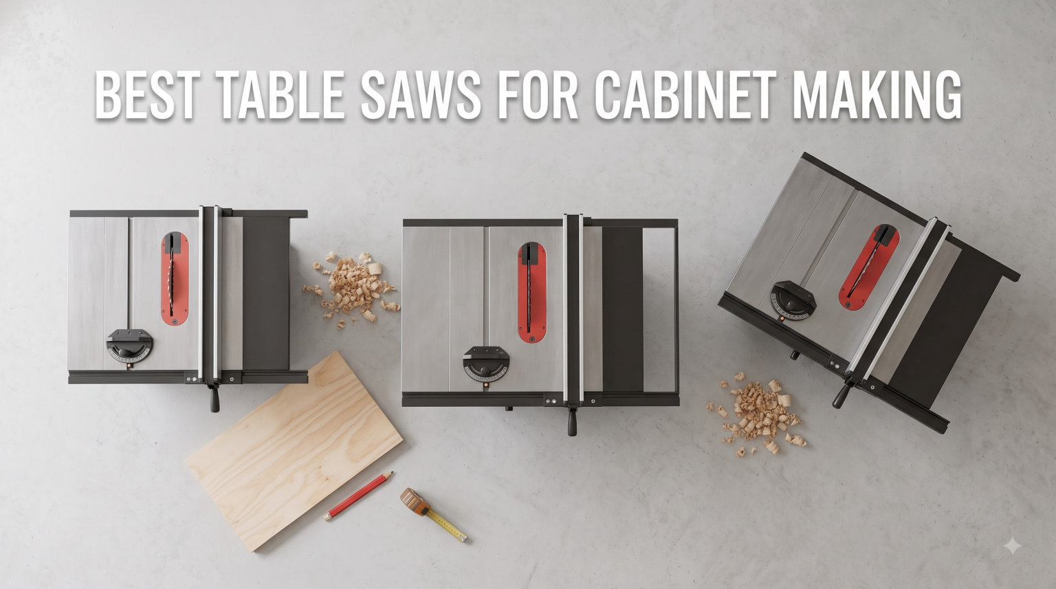 8 Best Table Saws for Cabinet Making (September 2026) Tested Picks