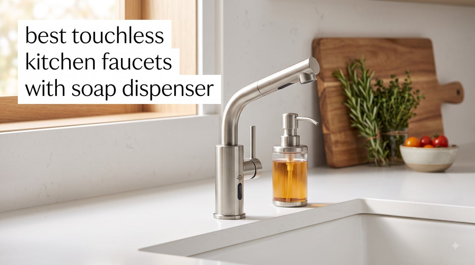 best touchless kitchen faucets with soap dispenser