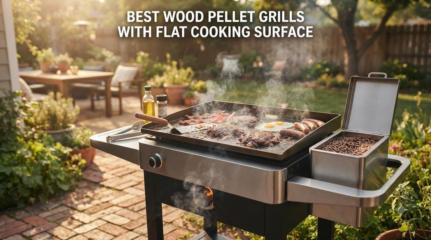 best wood pellet grills with flat cooking surface