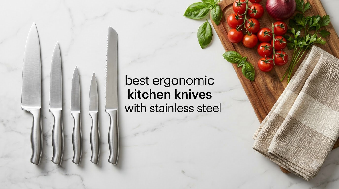 best ergonomic kitchen knives with stainless steel