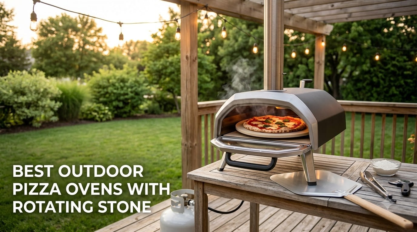 best outdoor pizza ovens with rotating stone