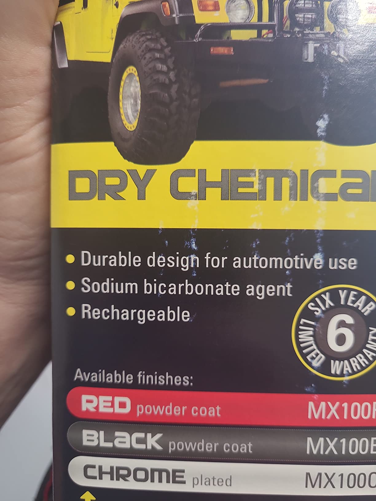 MaxOut Compact Fire Extinguisher for Vehicles – Cars, Trucks, UTVs, RVs & Boats | Off-Road Ready | Refillable Purple K Dry Chemical | Class BC | Mounting Bracket | UL Listed | Red 1.0 lb customer photo 2