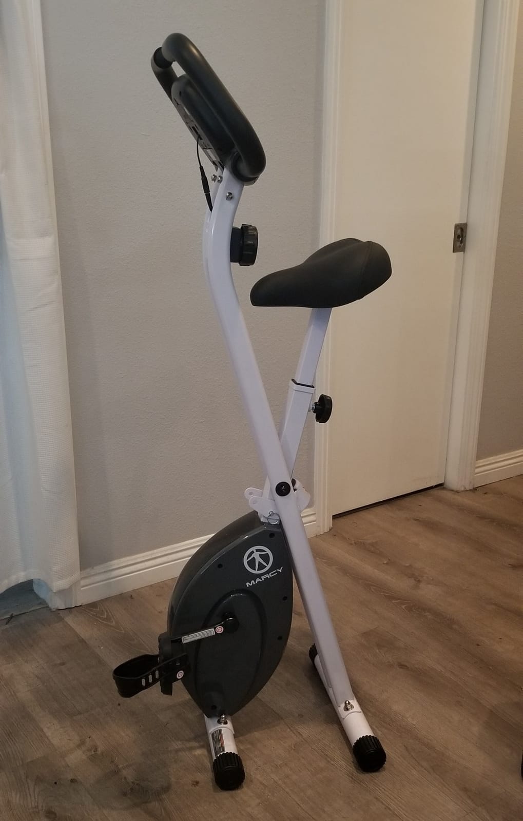 Marcy Foldable Upright Exercise Bike with Adjustable Resistance for Cardio Workout & Strength Training - Multiple Styles Available customer photo 1