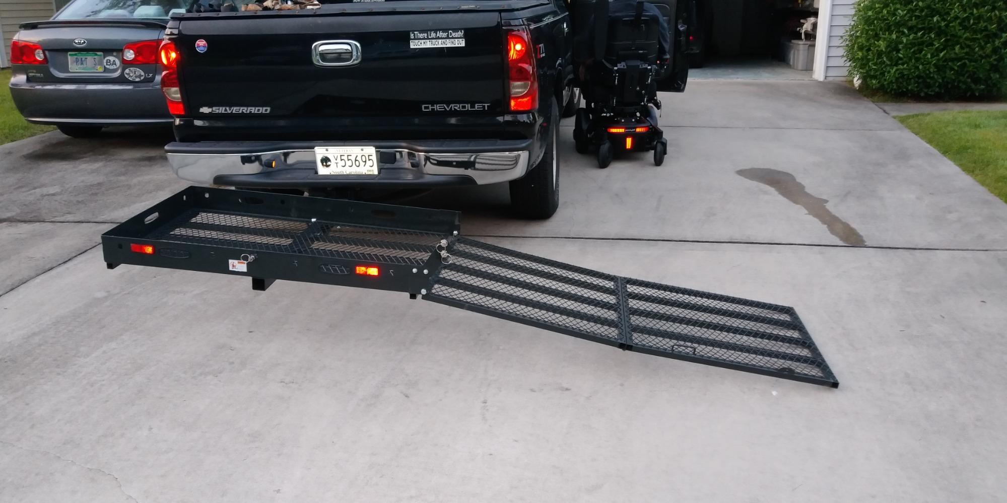 Wheelchair Scooter Carrier for Car Truck SUV, Extra Long Ramp, 500 lb Cap customer photo 2