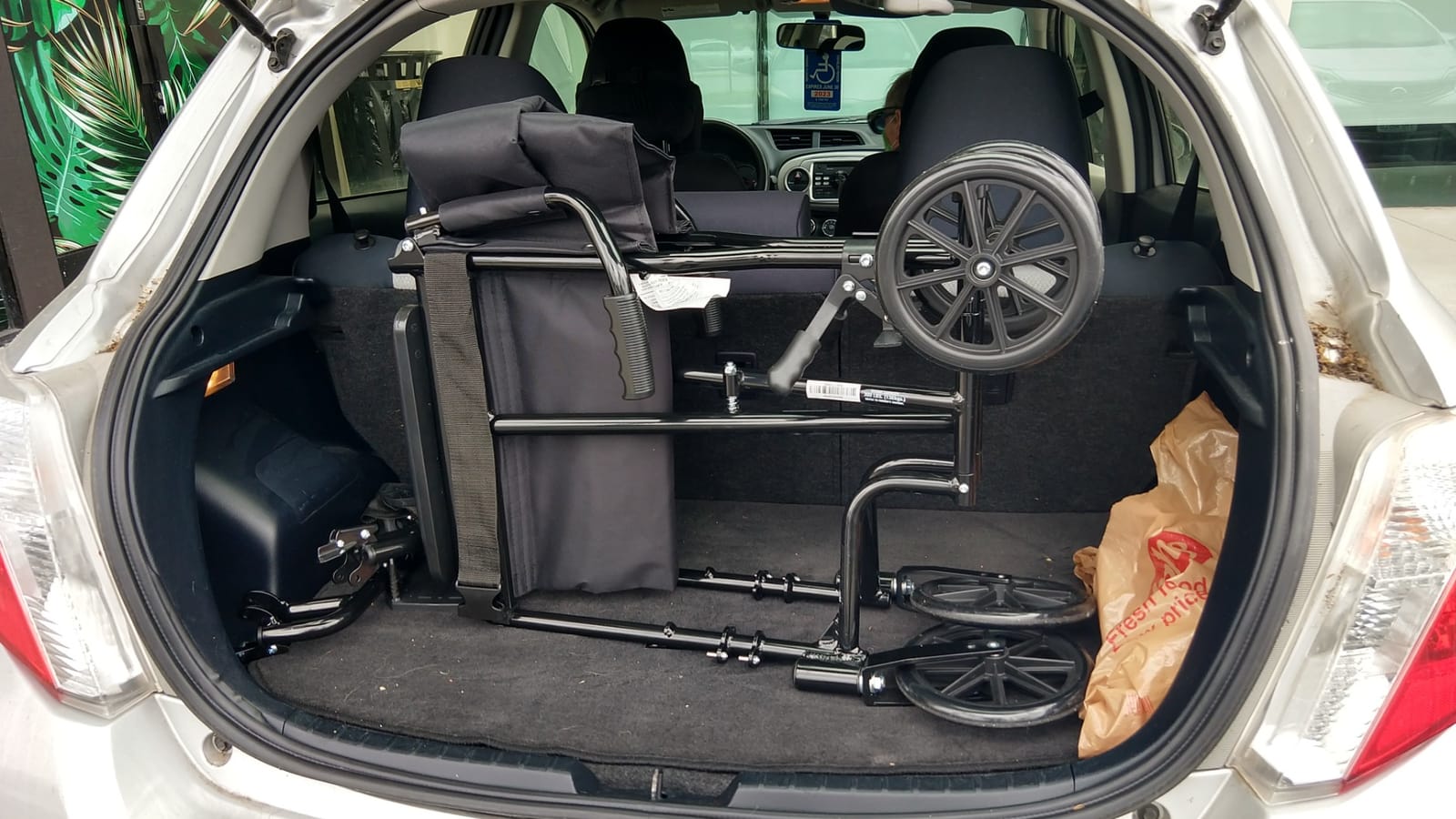 ProBasics - KTA1916SA-PK Aluminum Transport Wheelchair - 19” Wheel Chair Transport Chair - Pink customer photo 2