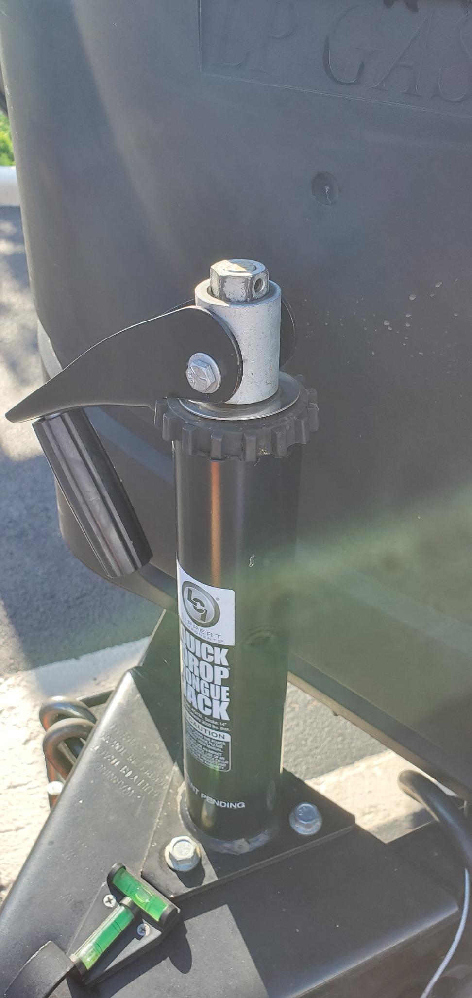 Lippert Quick Drop Tongue Jack for A-Frame Travel, Cargo, and Utility Trailers or 5th Wheel RVs, Black customer photo 2