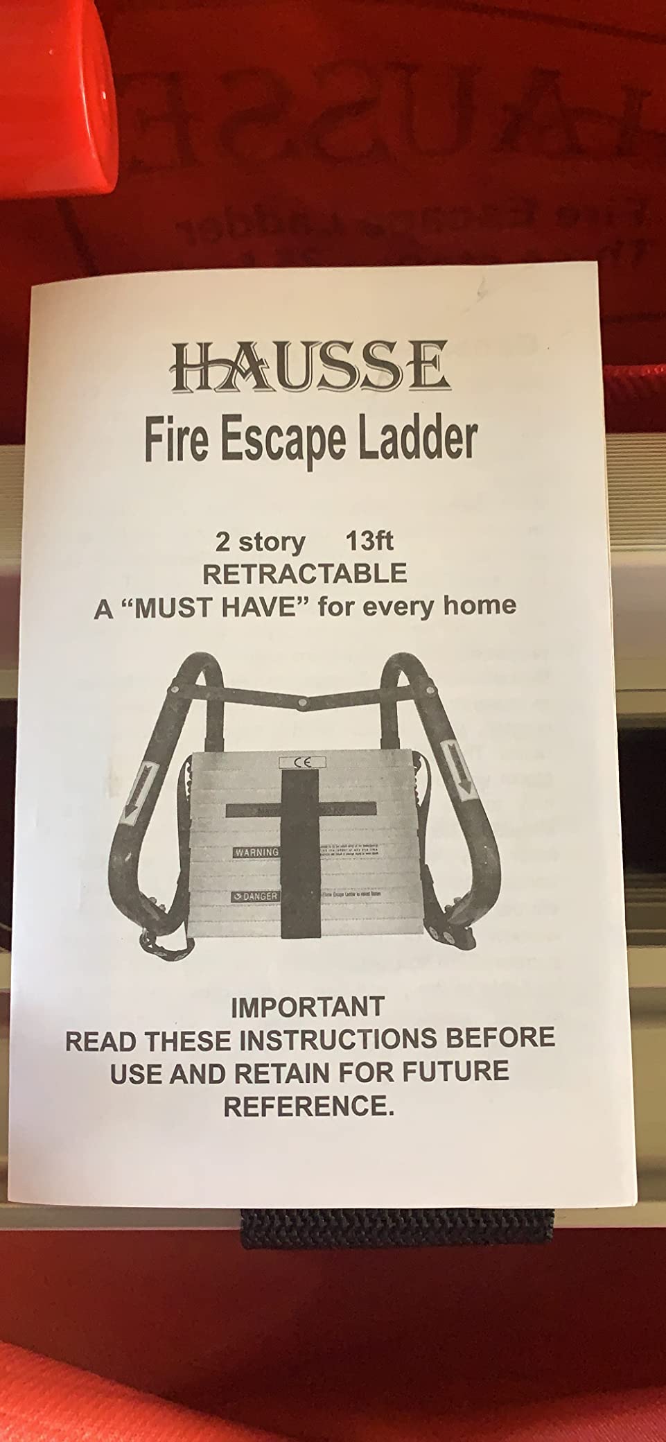 Hausse Retractable 3 Story Fire Escape Ladder, 25 Feet customer photo 1