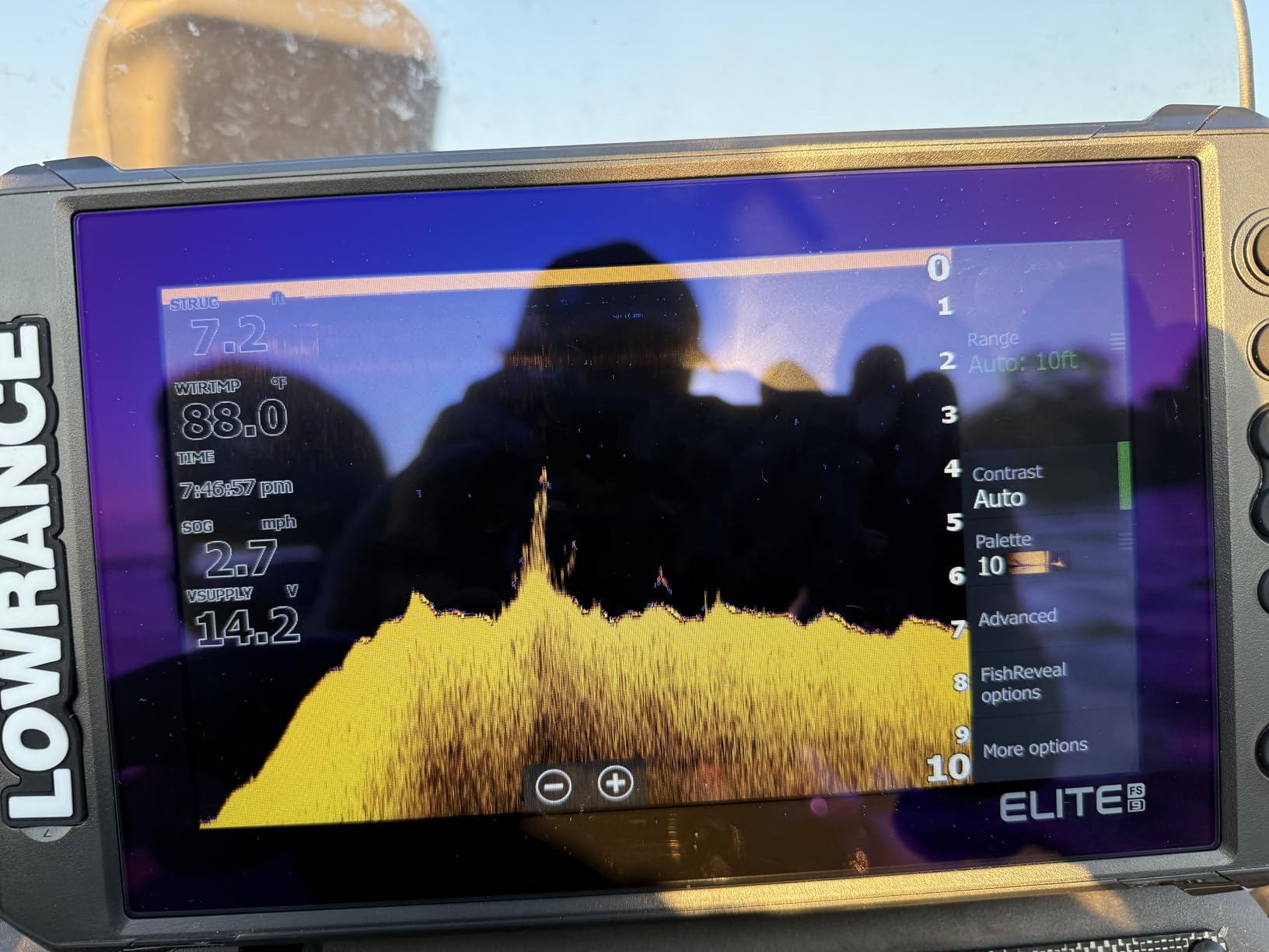 Lowrance Elite FS Fish Finder/Chartplotter, 7-12 Inch, C-MAP Charts customer photo 1