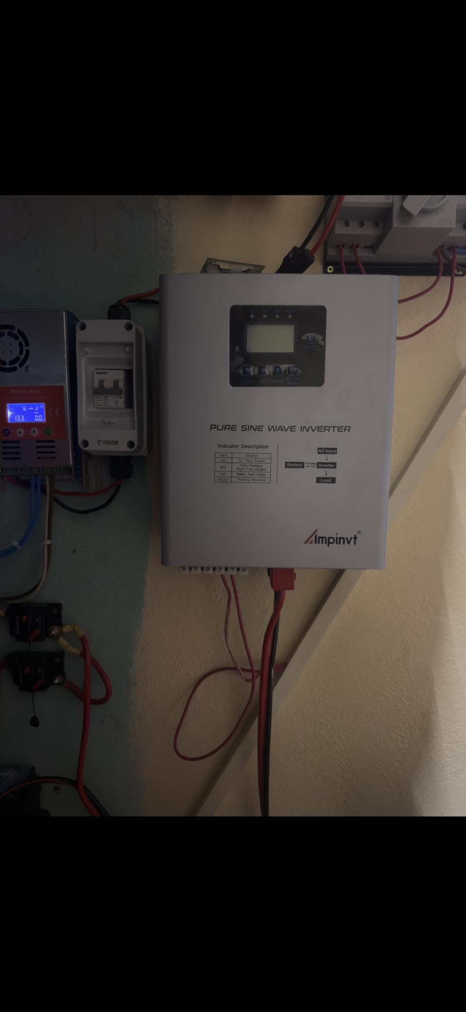 Ampinvt 1200W Pure Sine Wave Inverter with AC Charger, DC 12V to AC 120V Output,UPS Backup Power Low Frequency Inverter for Lithium, Sealed,AGM, Gel,and Flooded Batteries customer photo 1
