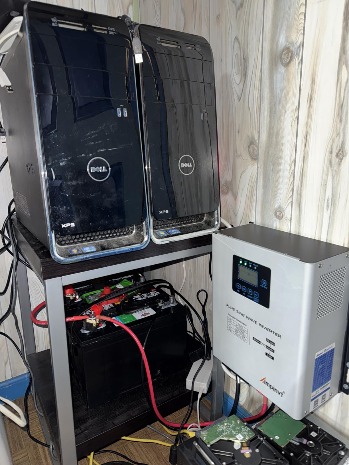 Ampinvt 1200W Pure Sine Wave Inverter with AC Charger, DC 12V to AC 120V Output,UPS Backup Power Low Frequency Inverter for Lithium, Sealed,AGM, Gel,and Flooded Batteries customer photo 2