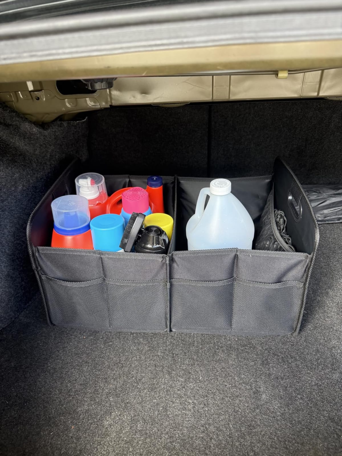 K KNODEL Foldable Trunk Storage Organizer for Car and Suv (Medium, Black) customer photo 2
