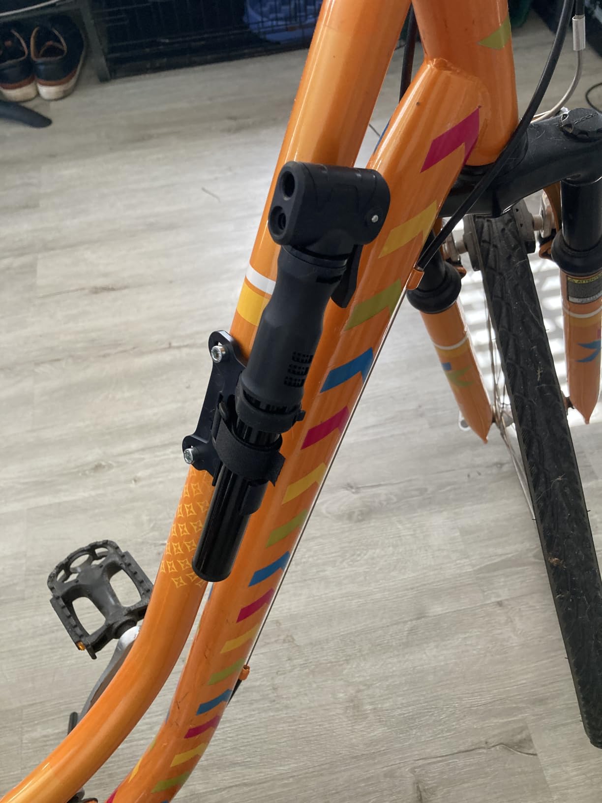 Bicycle Pump Mini Bike Pump - Aluminum Alloy Cycle Pump for Presta & Schrader Valve, Portable Lightweight Bike Tyre Pump Fast Tyre Inflation Mini Air Pump for Mountain Road Bike Ball Pump customer photo 1
