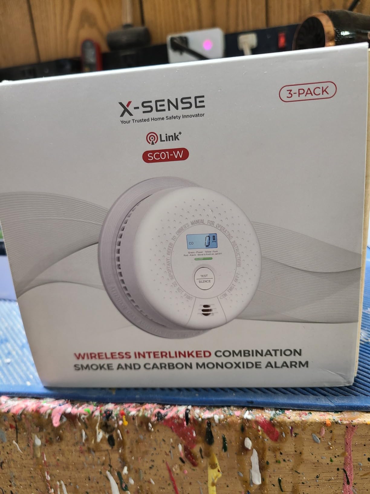 X-Sense Interconnected Smoke and CO Detector Combo, SC01-W, 3-Pack customer photo 1