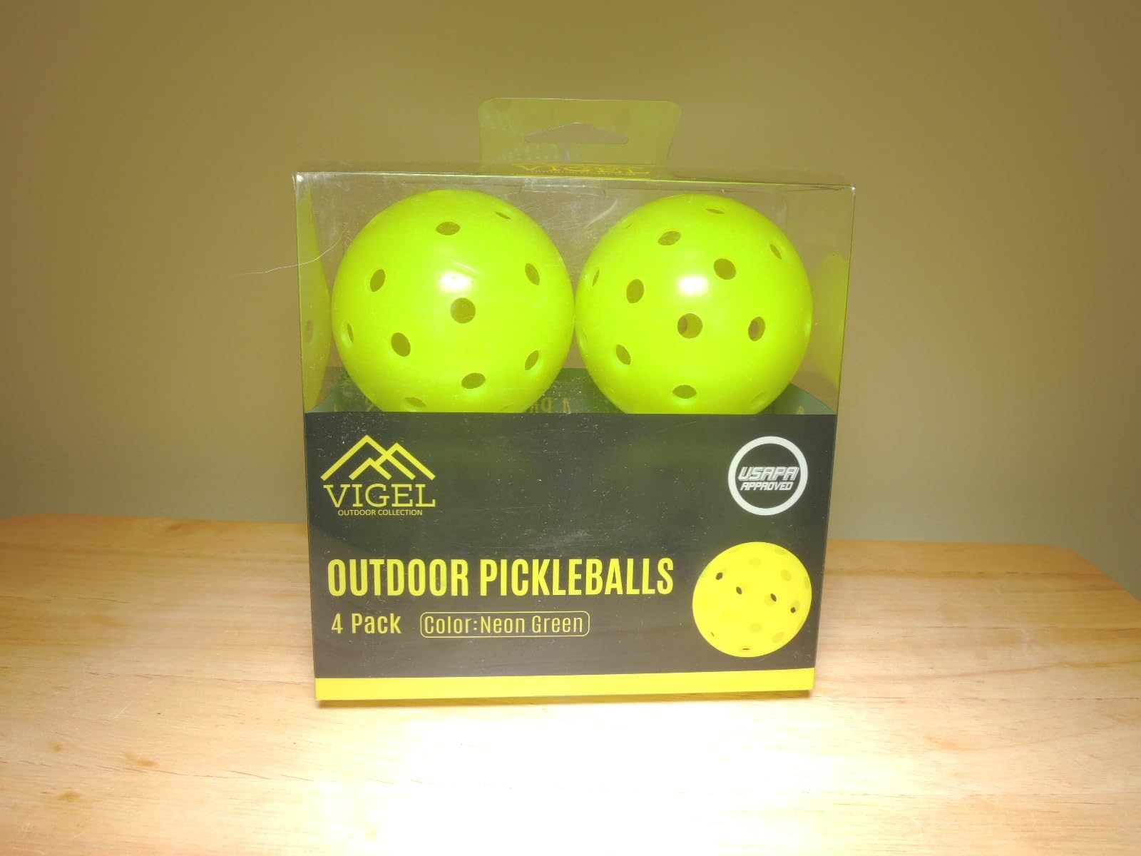 Vigel Premium Outdoor Pickleball Balls Set of 4-12, USAPA Approved Tournament and Competition Play, Perfectly Balanced, High Bounce True Flight, Durable, 40 Hole Pickleball, Ideal for All Skill Levels customer photo 2