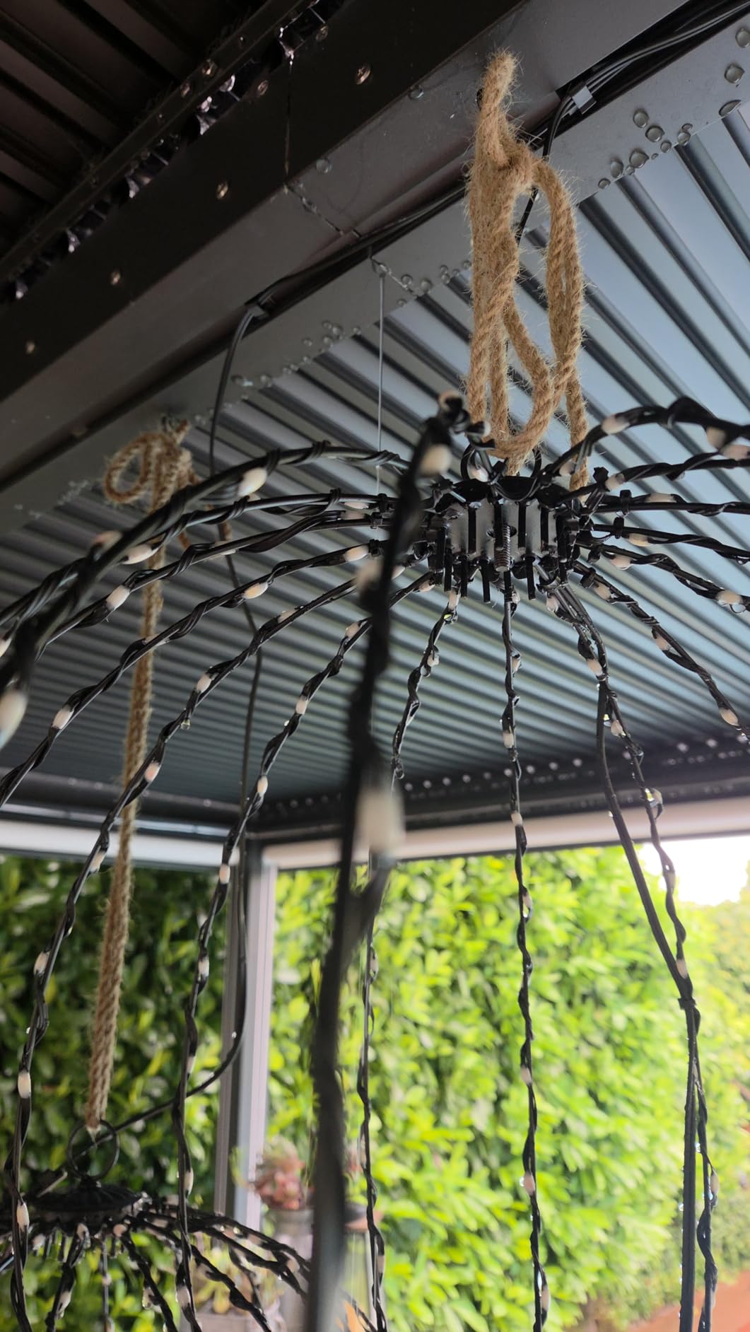 PURPLE LEAF Louvered Pergola 10' x 14' 94AS w/ 1W Side Shutter Wall Gray customer photo 2