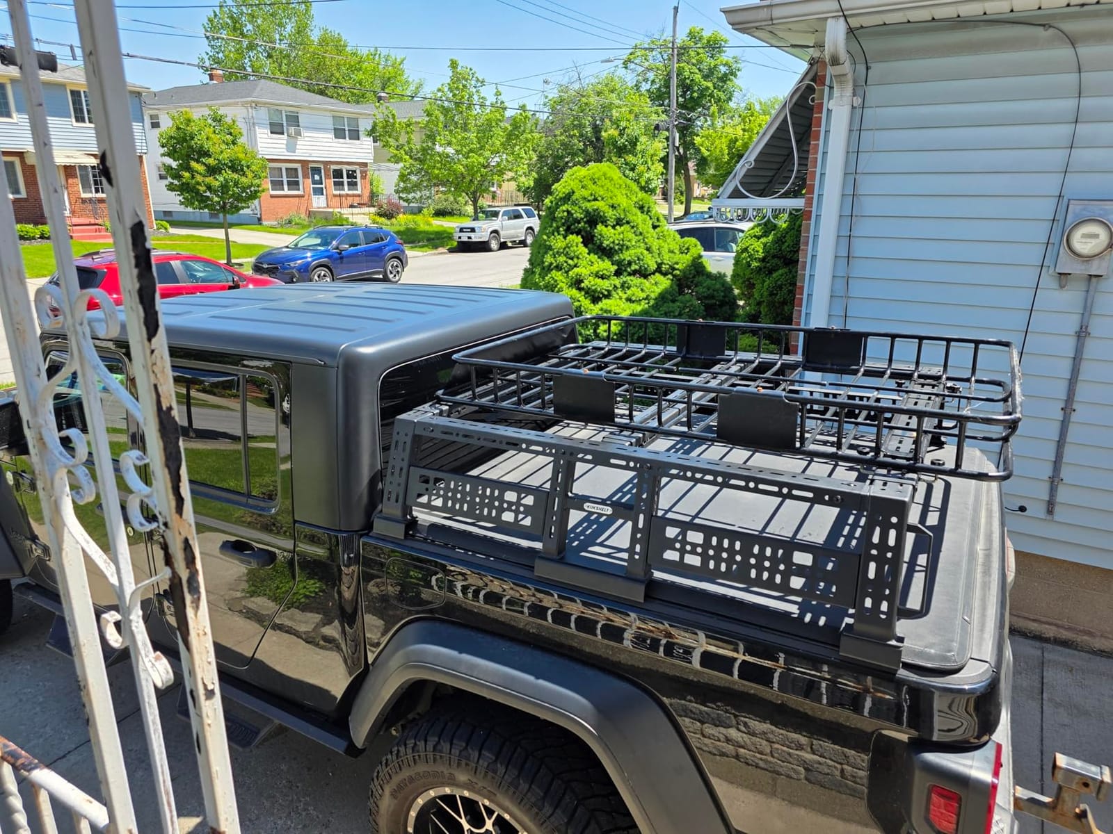 Overland Truck Bed Rack for Full-Size & Mid-Size Pickup Trucks/Overland Bed Racks Truck Cargo Carrier/Tacoma Bed Rack, Fit for Tundra, Ram 1500 & HD, F-Series, Ranger, Silverado, Titan & XD customer photo 1