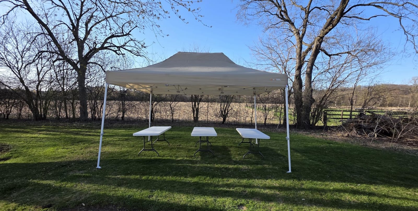 Hoteel 10x20 Pop Up Canopy Tent, Heavy Duty Upgraded Hexagonal Steel Frame customer photo 1