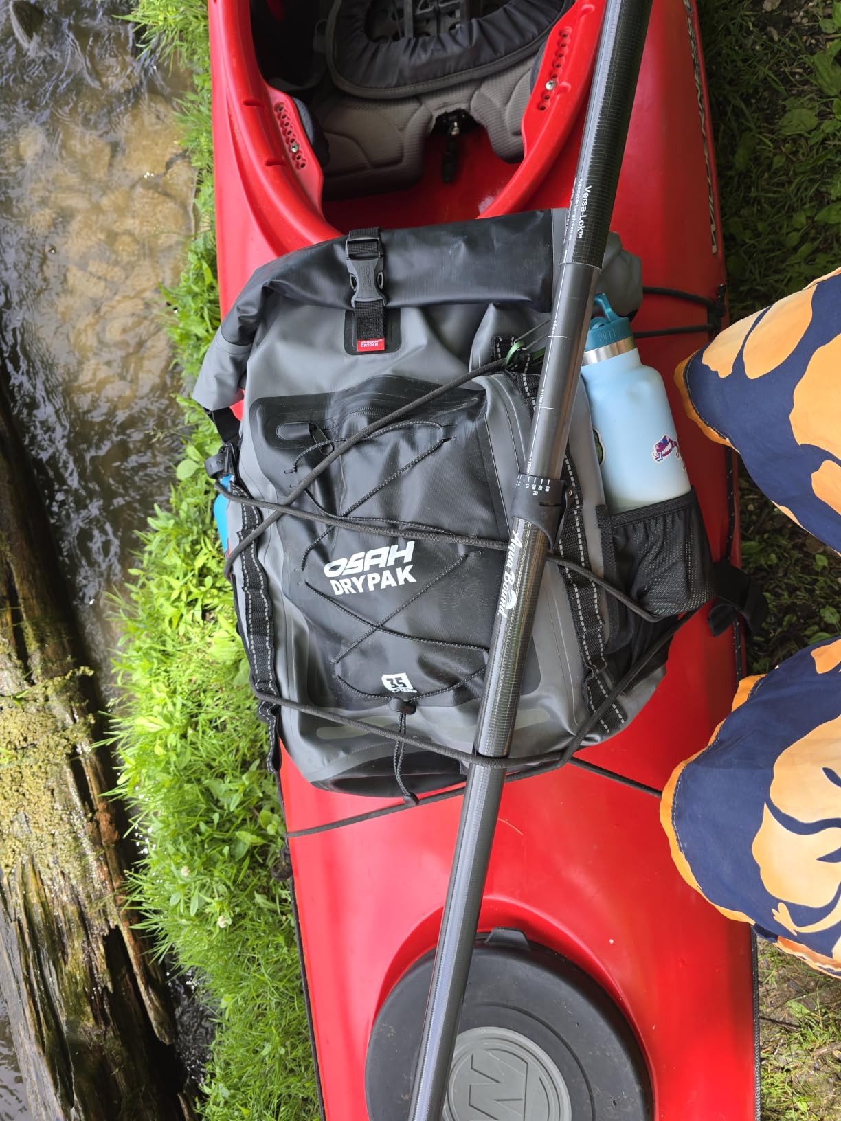 OSAH DRYPAK Waterproof Backpack Dry Bag 35L/55L/85L – Heavy Duty Roll-Top Hiking Backpack Sack Keeps Gear Dry for Travel, Kayaking, Boating, Camping, Rafting and Fishing customer photo 2
