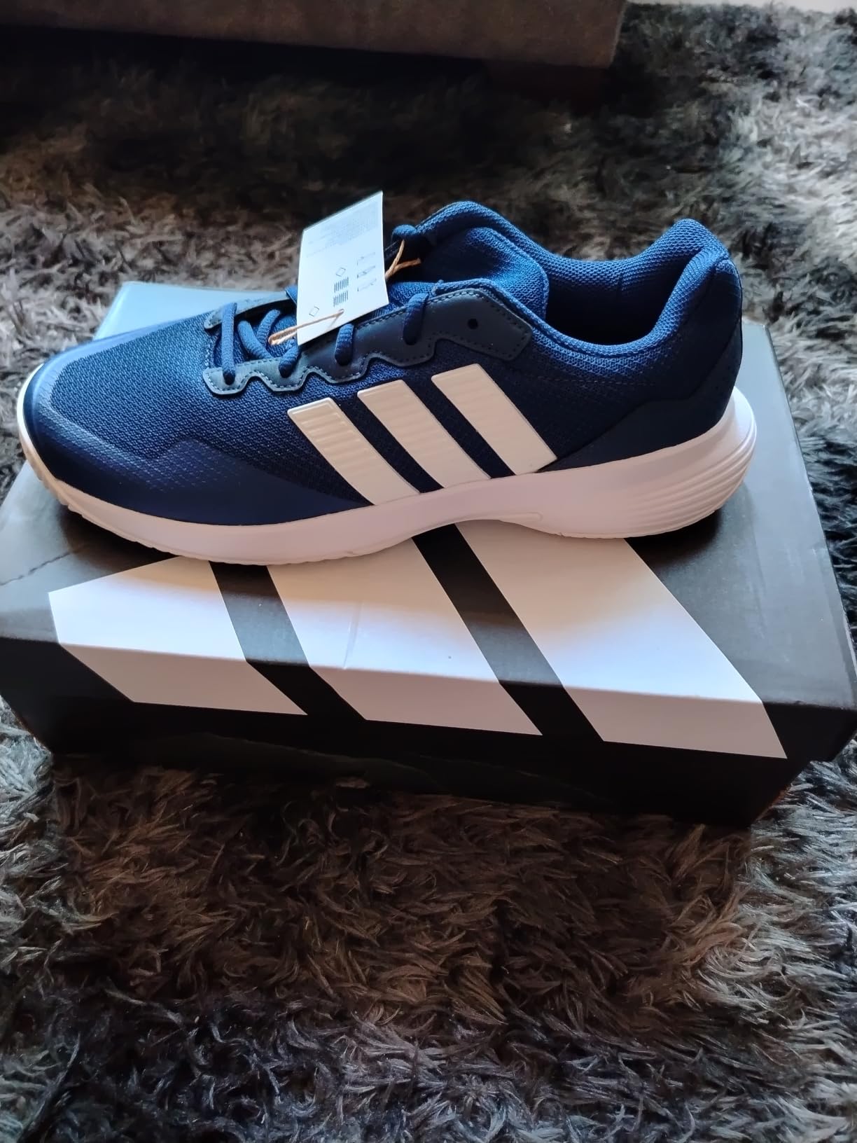 adidas Mens Gamecourt 2.0 Tennis Sneakers Shoes - Black customer photo 1