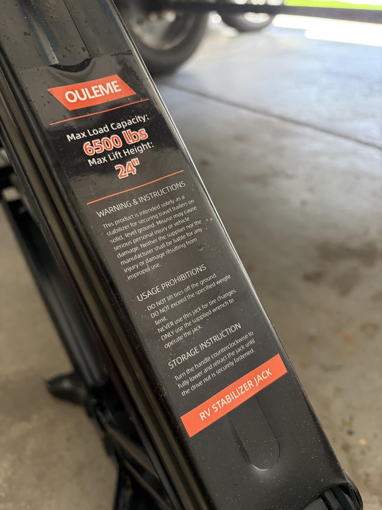 OULEME 6500 lbs RV Camper Scissor Jack, 24