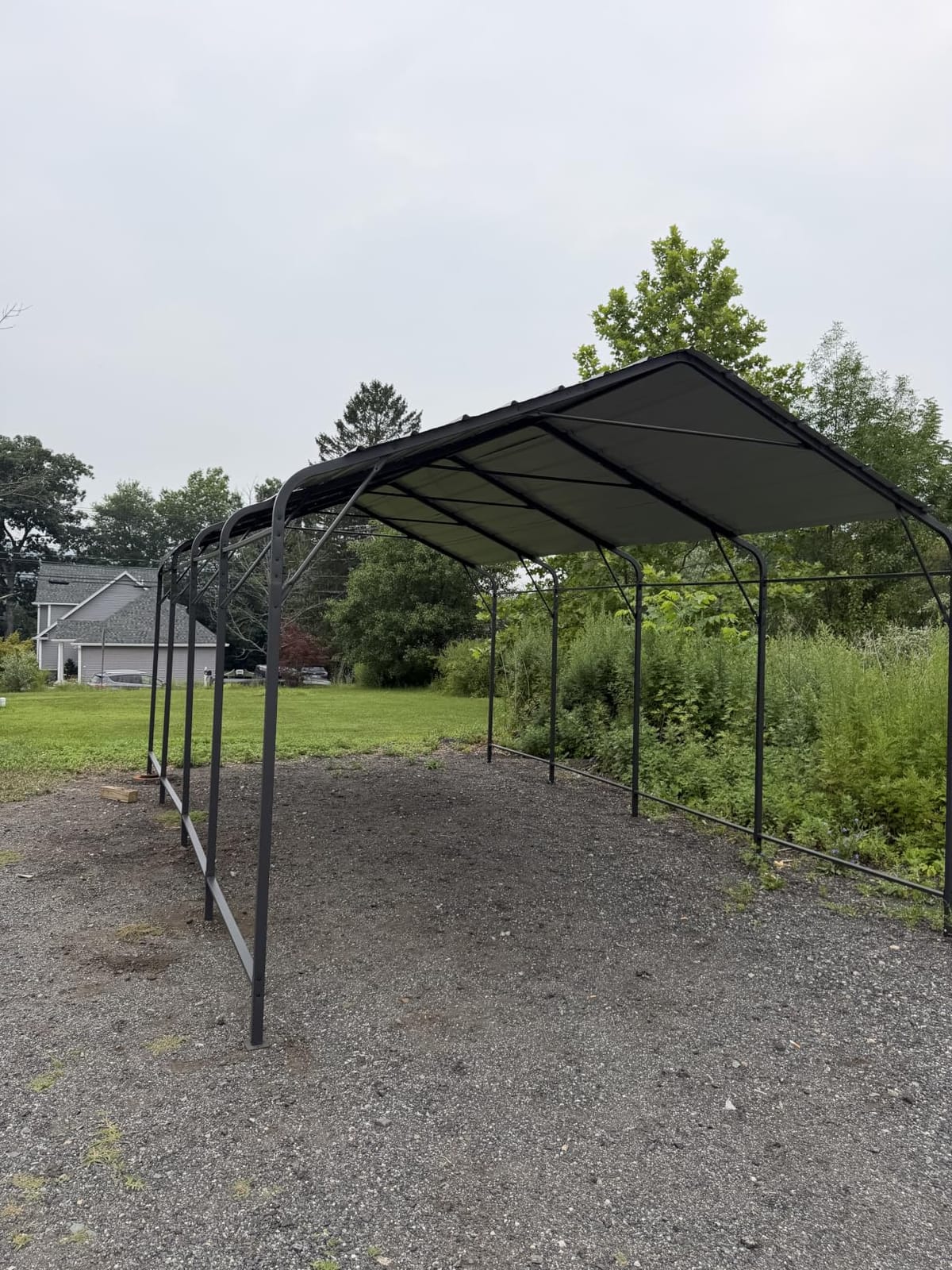 Shintenchi 12x15 FT Metal Carport, Oversized Carport Garage with Enhanced Base, Outdoor Galvanized Car Shelter, Heavy Duty Carports Canopy, for Car, Boats and Tractors customer photo 1