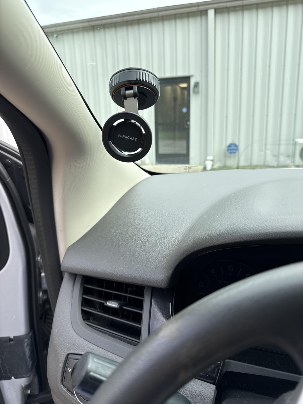 Miracase for MagSafe Car Mount[3800gf Strong Magnet & 90+LBS Suction Base]Magnetic Phone Holders for Your Car, 360° Adjustable Dashboard &Windshield Mount with Adhesive Suction Cup for All Smartphones customer photo 2
