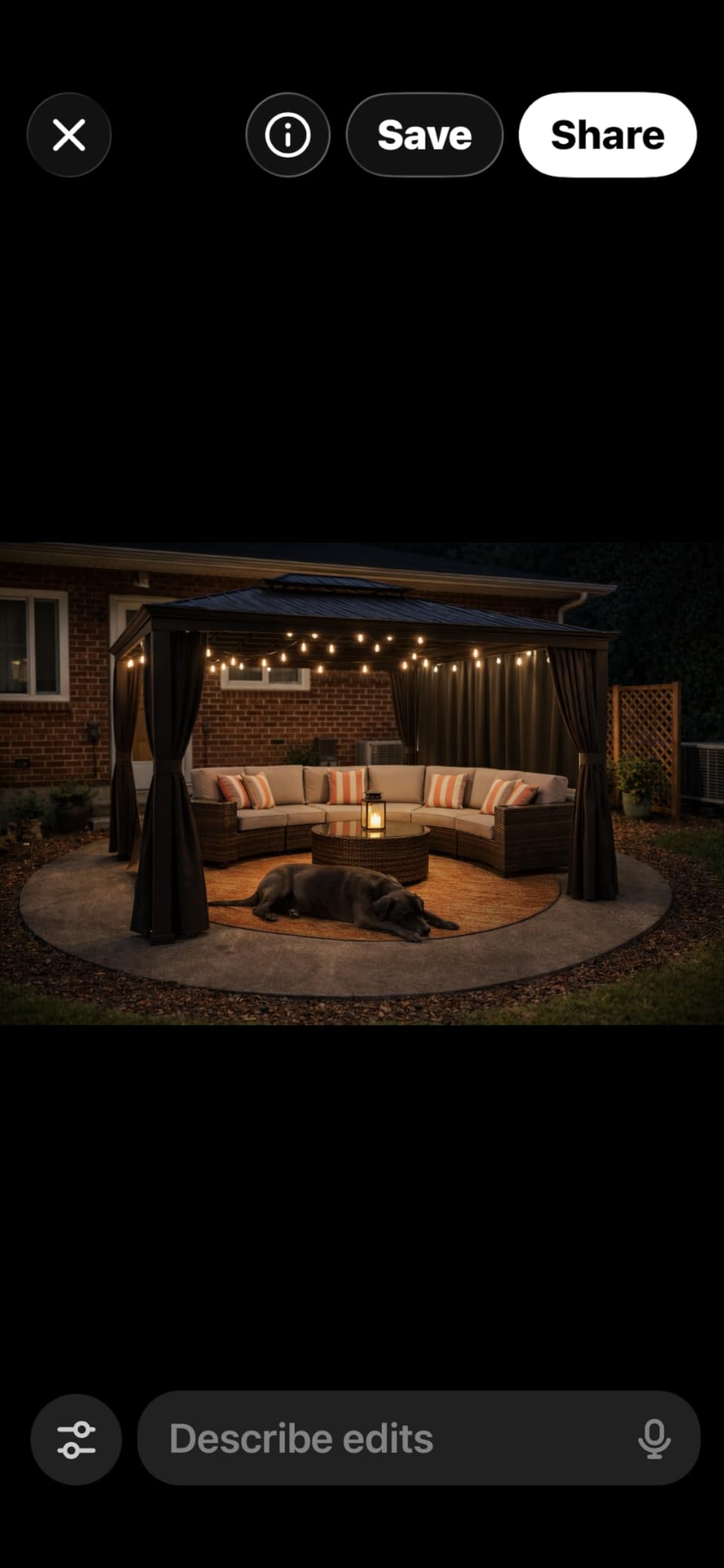 LEVELEVE 10' x 20' Louvered Pergola with Adjustable Roof, Outdoor Metal Patio Gazebo with Curtains & Netting, Gutter System, Large Hardtop Canopy for Garden, Deck, Backyard customer photo 1