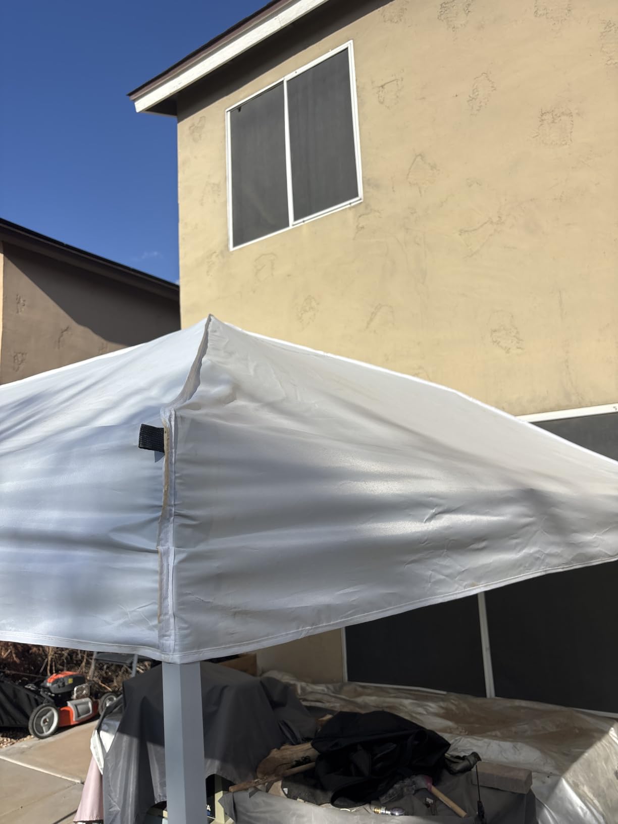 10x20 FT Pop Up Canopy Tent with 6 Sidewalls,White customer photo 1