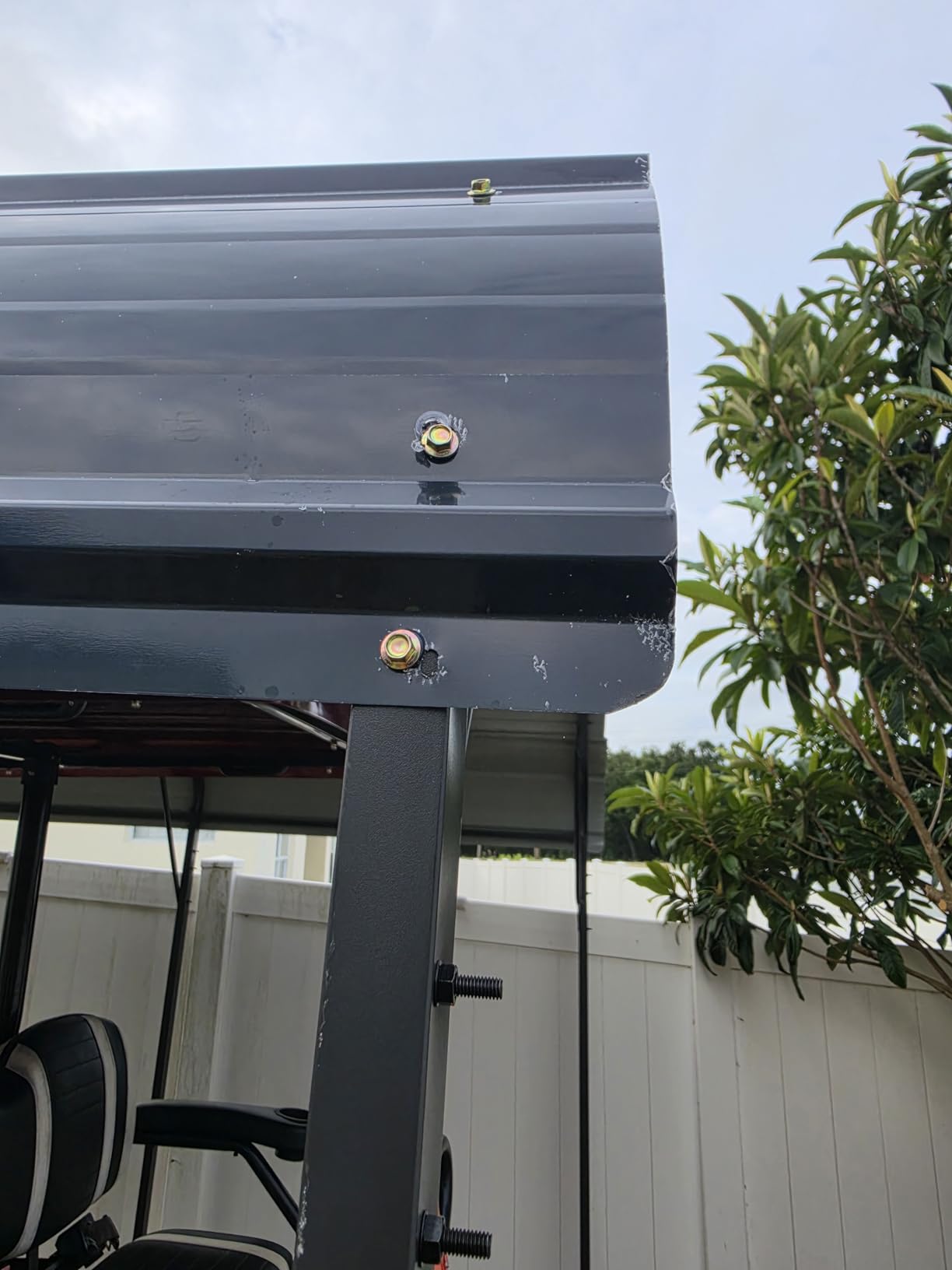 AirWire 20x20 FT Metal Carport Canopy with Reinforced Base customer photo 2