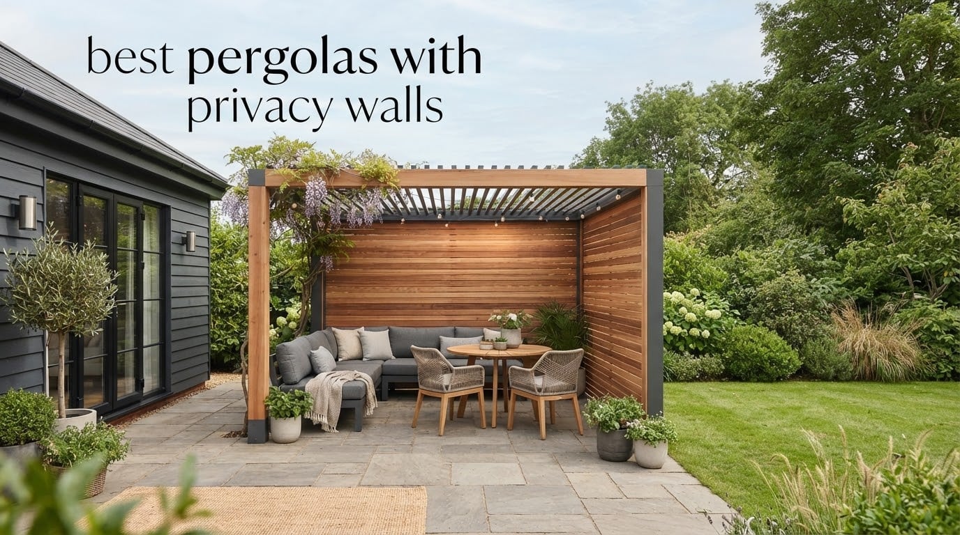 best pergolas with privacy walls