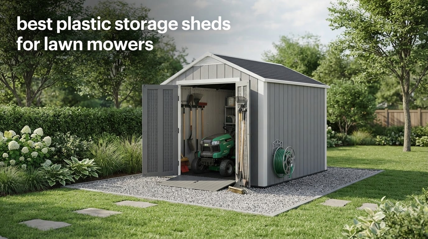 best plastic storage sheds for lawn mowers